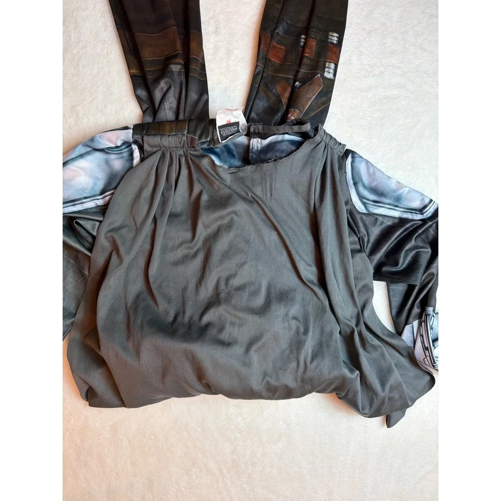 Star Wars The Mandalorian Kids Costume Large Padded Beskar Armor with Cape